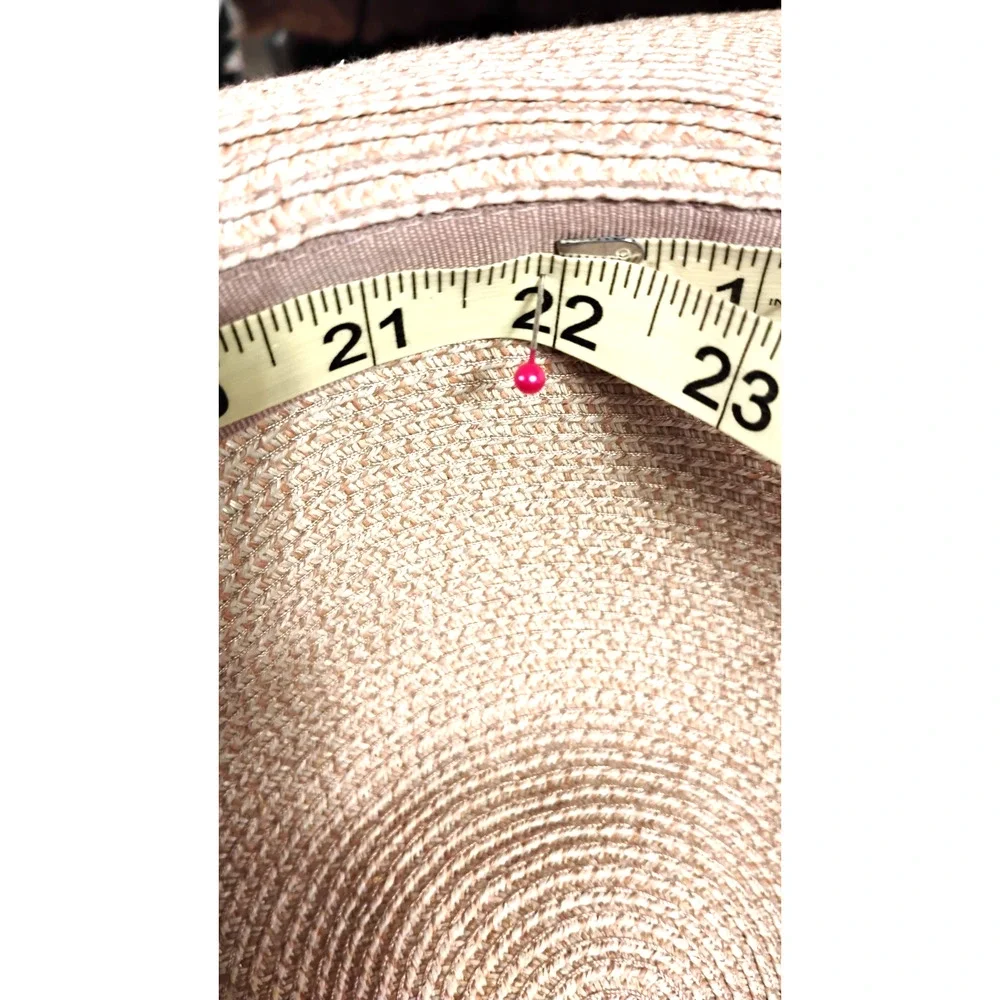 Talbots Wide Brim Straw Hat Womens 22
